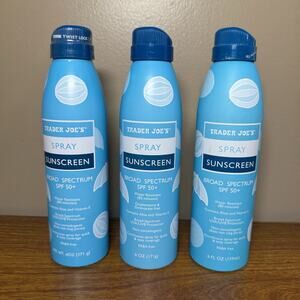 Trader Joe's Nourish Spray Sunscreen SPF 50+ Broad Spectrum 6oz 3pk